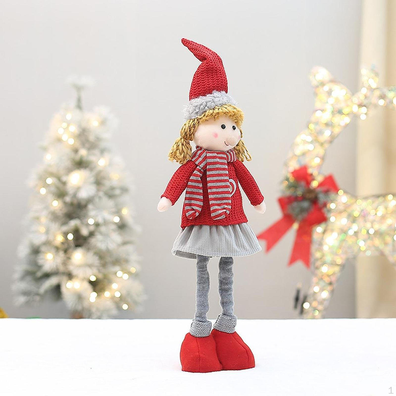 

Рождественская кукла, фигурка, украшение, декоративный подарок, коллекционный, скандинавский, милый орнамент Girl