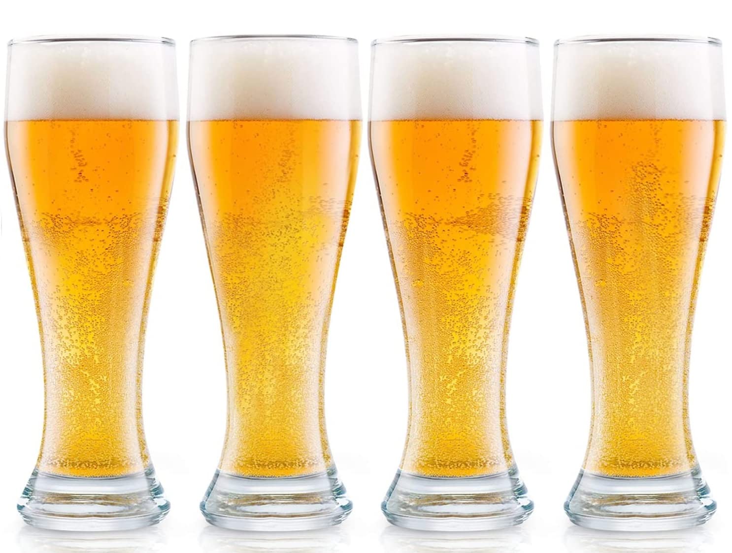 

Morning Place Stylish Beer Glasses, Set of 4, Foaming, Dishwasher Safe, 500ml (Set of 4)