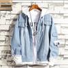 Influencer Men's Denim Jacket - Spring/Autumn Workwear Streetwear, Douyin Live Quality, Hong Kong Style
