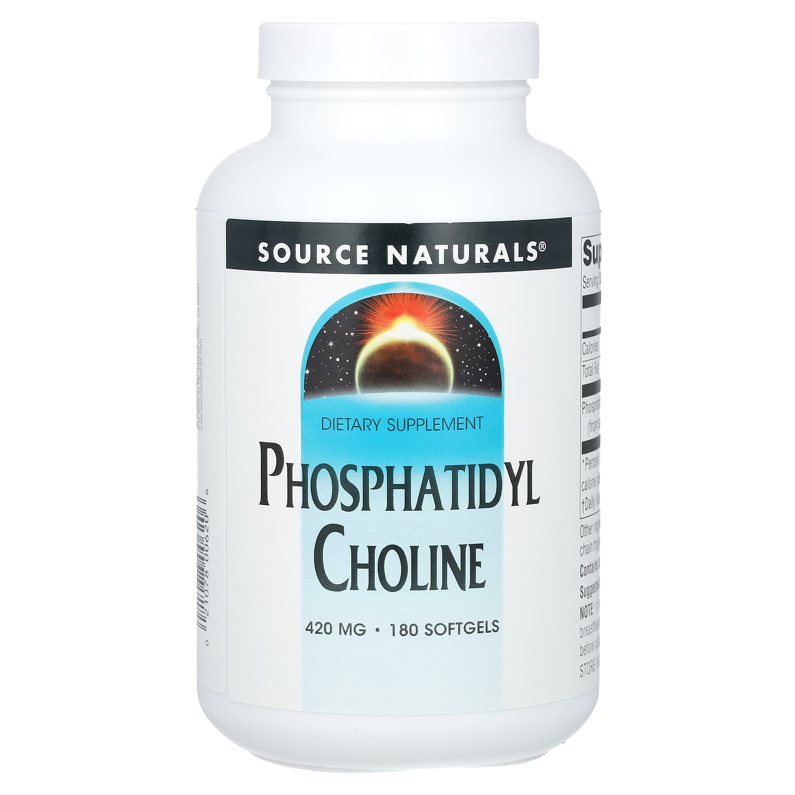 

Source Naturals, Phosphatidylcholine, 420 mg, 180 softgels