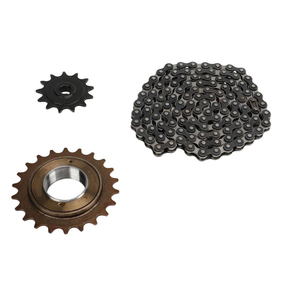 Easy Installation 410 Sprocket Set Steel Single Speed Bike Chain Kit  Chain Drive Repair