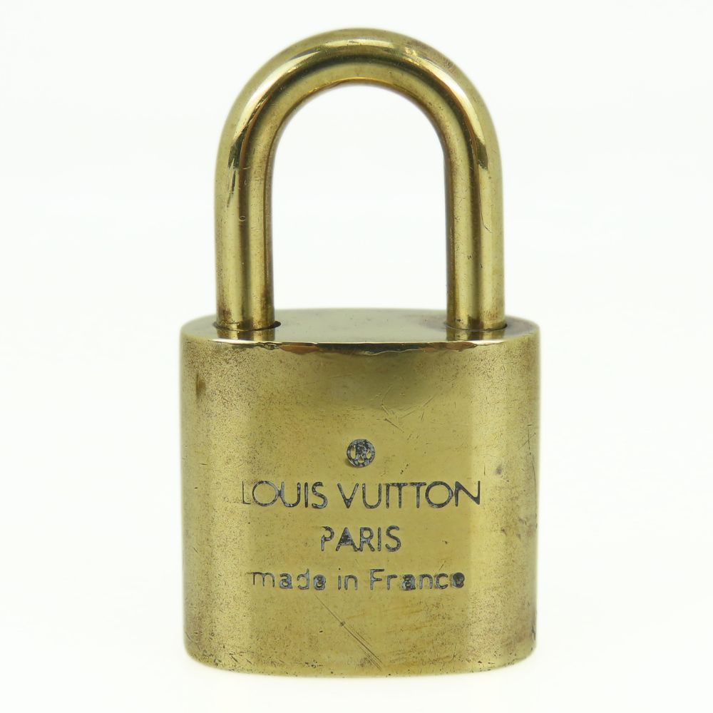 Used LOUIS VUITTON Cadena Key set No.319 metal gold padlock
