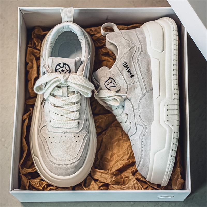 Increase height in autumn casual board shoes men's Korean version of the new niche design versatile trendy brand high-end sports and leisure shoes