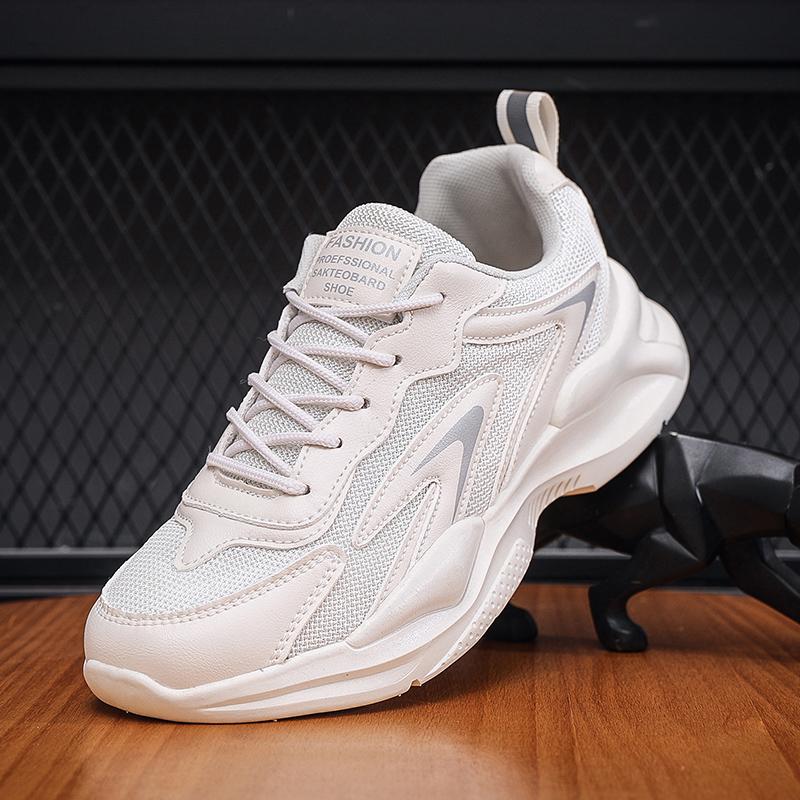 Fashion Breathable Running Sneakers Mesh Men Casual Shoes Comfortable Men Sports Shoes Lightweight Soft Anti-slip Walking Shoes