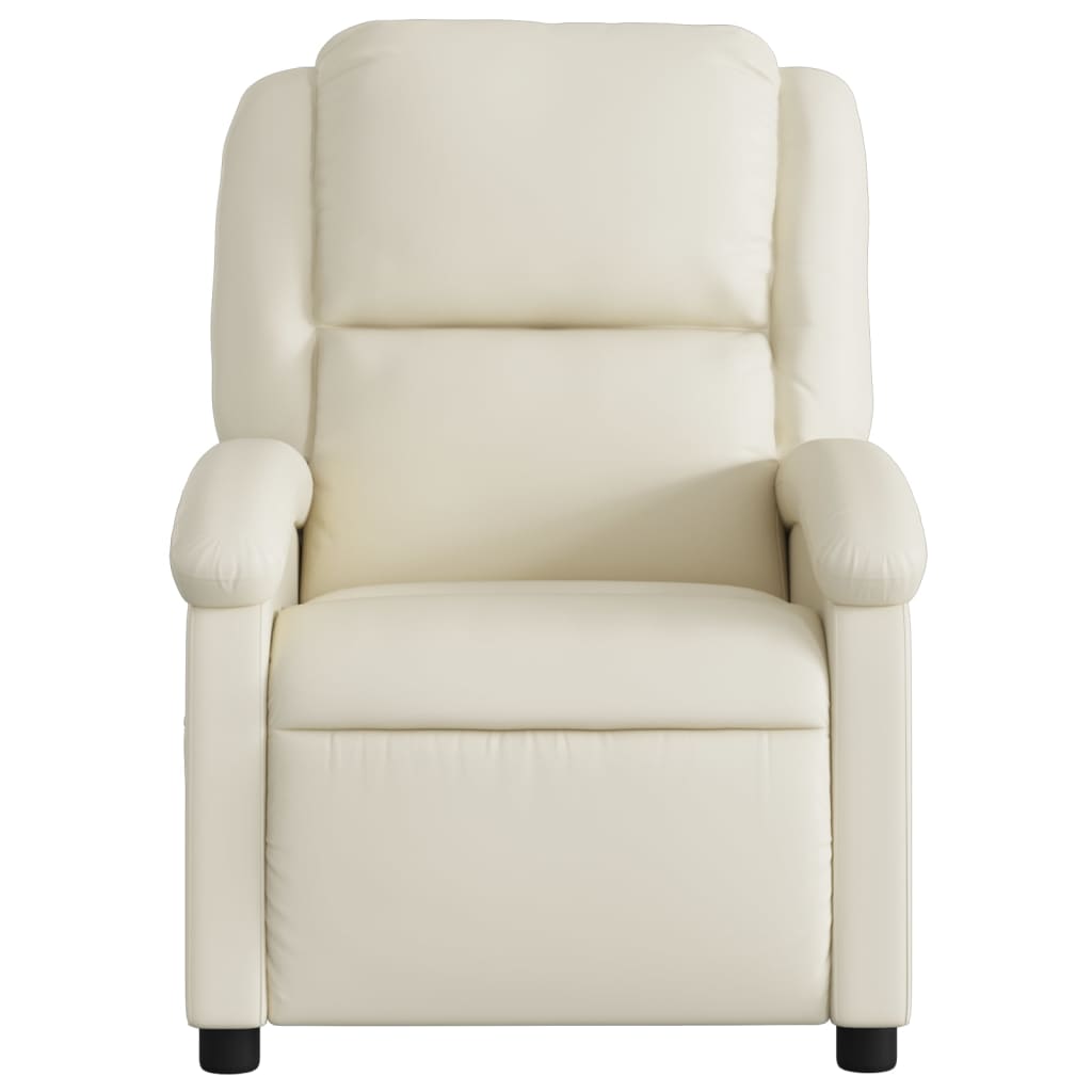 Massage Chair Cream Faux Leather