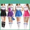 Elegant Plus Size Women's Cheerleader Outfit Comfortable Polyester Cheer Uniform
