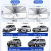 New Car Windshield Sunshade Umbrella Celadon Handle Opening Design  Front Windshield Parasol V-shaped for EV Sun