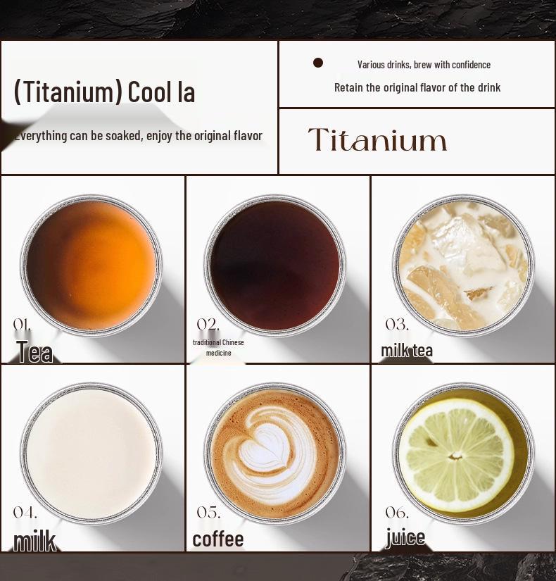 Fuguang Women's Pure Titanium Insulated Coffee Cup with Straw - Portable, High-Value Water Cup for Car Use, Gift-Ready with Printing.