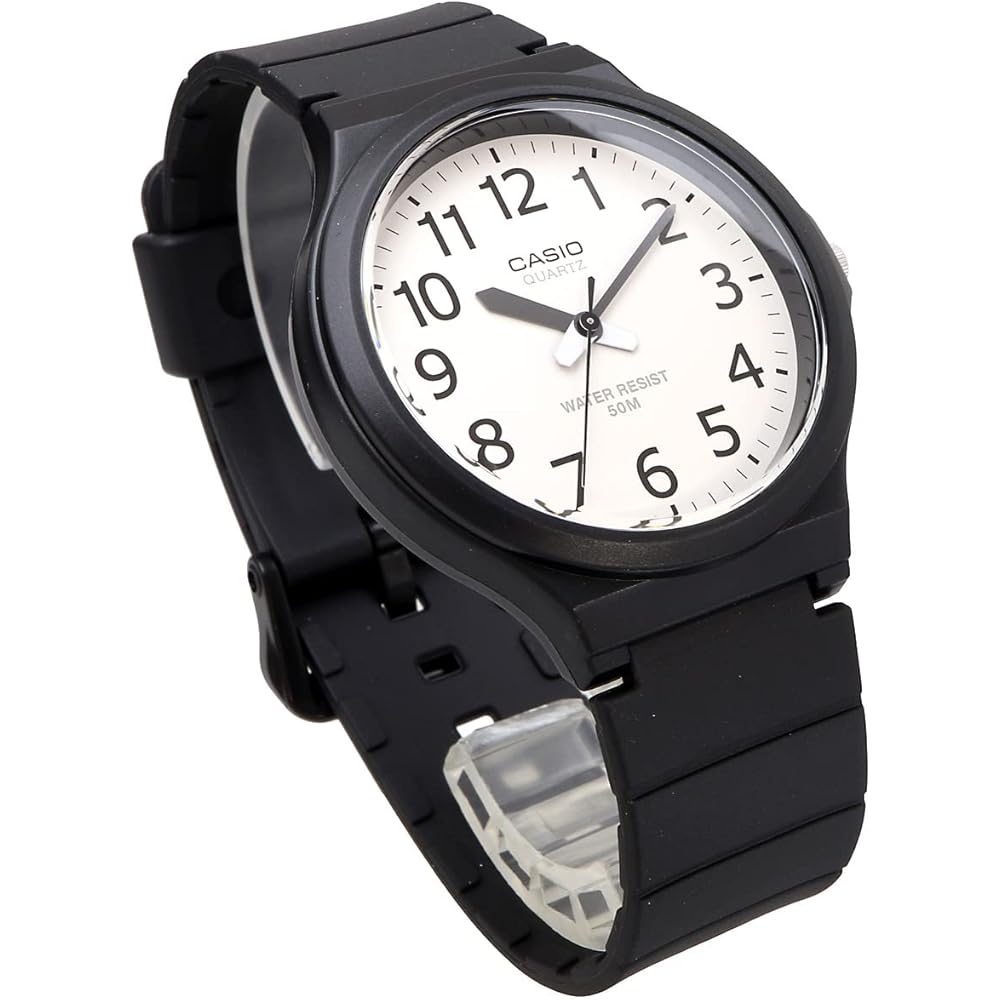 Casio Standard Analog Quartz Watch MW-240-7BV Men's Black White No Box Imported Model