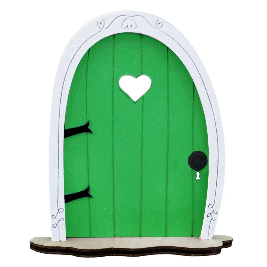 Courtyard Micro-landscape Color Elf Door Fairy Tale Garden Atmosphere Wall Arrangement Wooden Ornaments Wooden Handicrafts