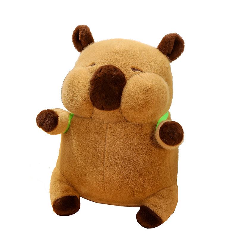 Capybara Toy Plush Turtle Backpack  Doll Childrens Birthday Gift Comfortable
