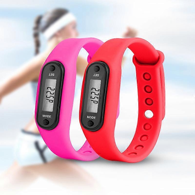 Rastreador de Actividad Contador de Pasos Reloj Deportivo Fitness Podómetro de Muñeca LCD Adulto Niño