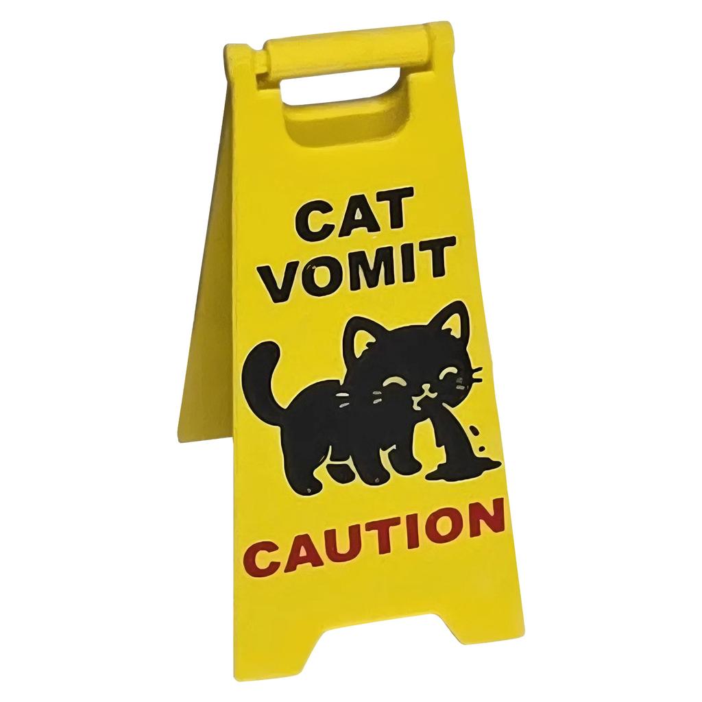 Cartelli di Attenzione Vomito Gatti Cartello di Avvertimento Vomito Gatti Cartello Mini Vomito Gatti Perfetto Scherzo Regalo per Amanti dei Gatti e Appassionati di Animali Domestici