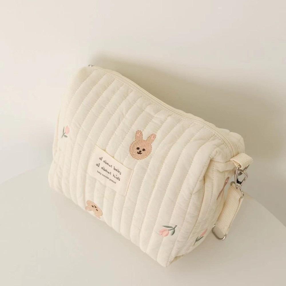 Zipper Stroller Hanging Bag Cute Print Mommy Bag Ins Makeup Bags  Baby
