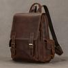 High Qaulity Genuine Leather Backpack Travelling Men's Retro Fashion 14 Inch Laptop Bagpack Daypack Schoolbag Men Women Gift Bag