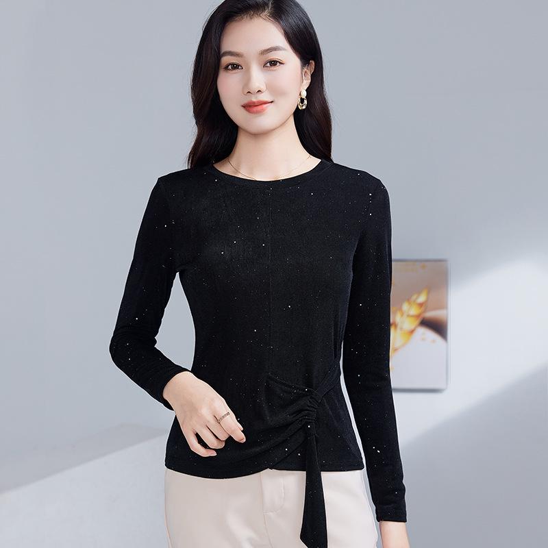 2025 Fall/Winter Women's Slimming Stretch Blouse with Long Sleeves