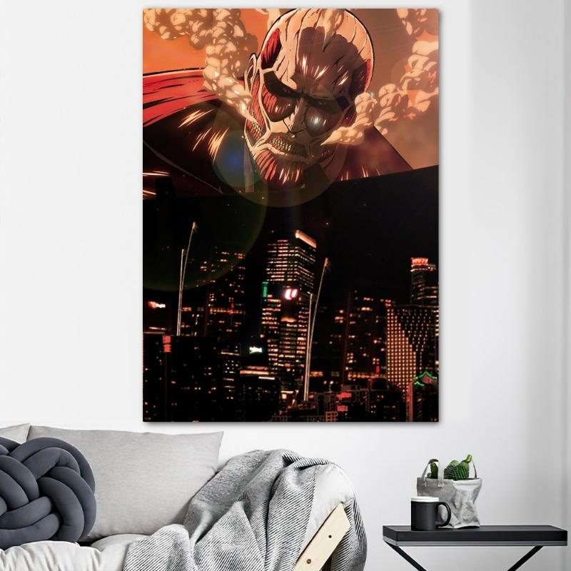 Attack on Titan Anime Imprimeuri Poster Autocolante de Perete Autocolante Imagini Pictură pe Pânză Living Decor Acasă