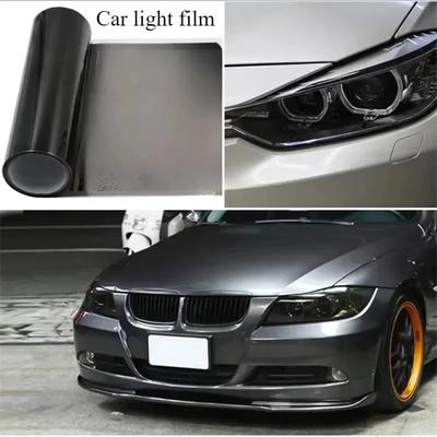 Gloss Transparent Light Black Smoke PVC Film Tint Headlight Taillight Wrap Cover Film Foil Sticker Cover Armored Film for Cars