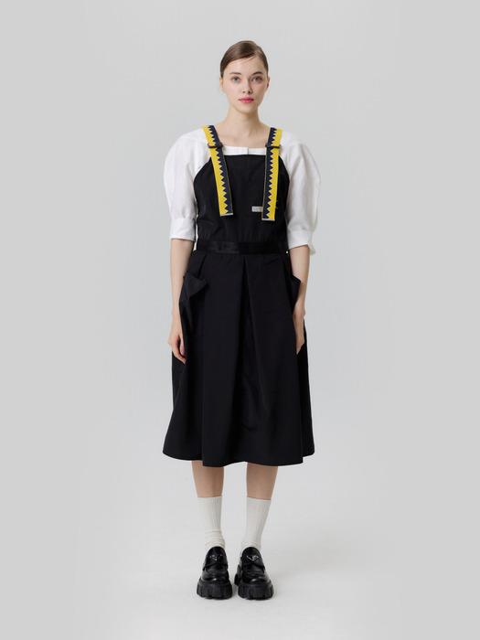 SOODAL COMPANY Yellow Hidden Hip Apron Black & Yellow small