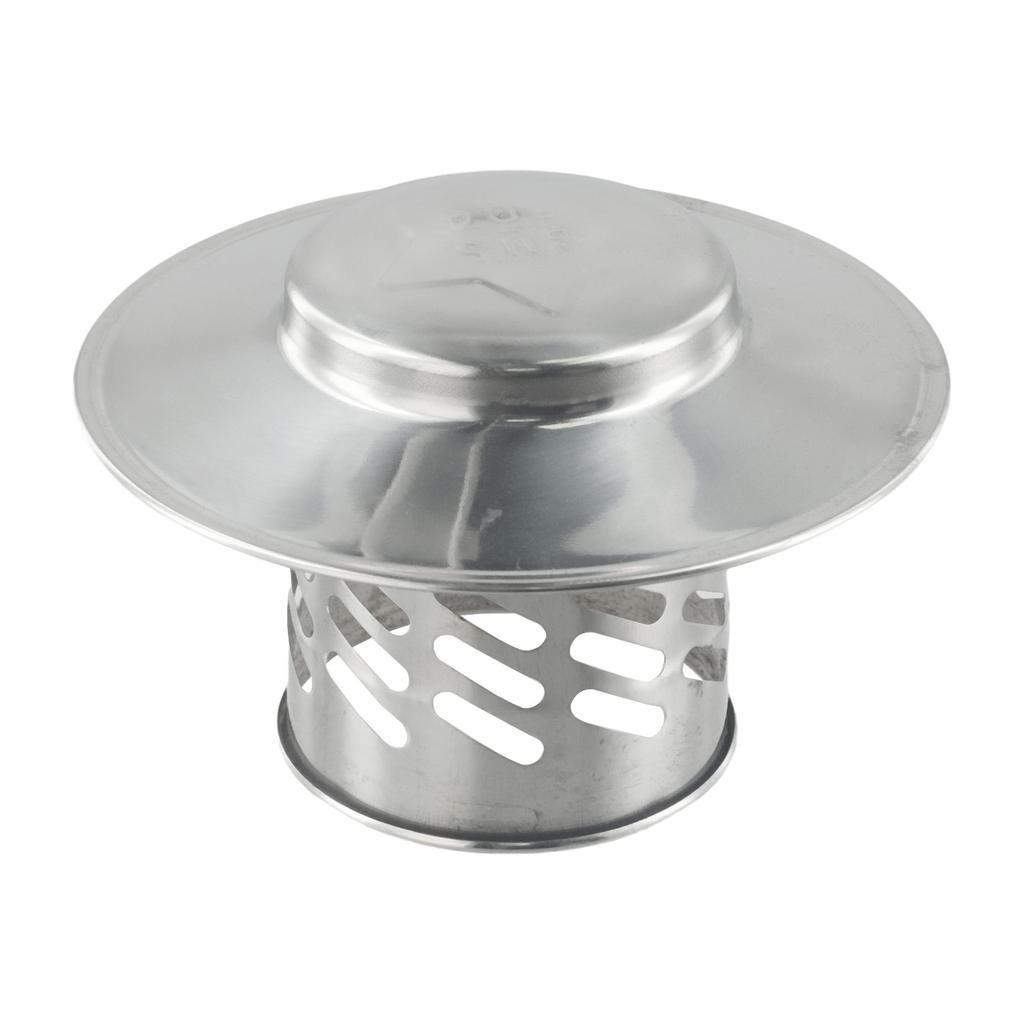 80/110/160/200mm Stainles Steel Chimney Cap Round Ducting Ventilation Exhaust Cover Roof Pipe Exhaust Hood Vent Cap