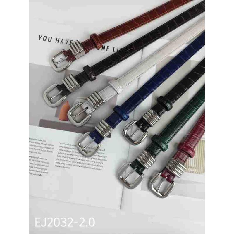 Women's Belt Women's Leather Thin Belt Fashion Versatile Casual Decoration Small Belt Belt
