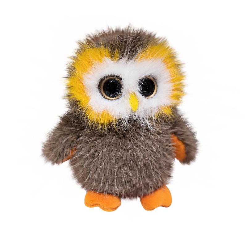 Adorable Big-Eyed Owl Plush Toy – Cartoon Stuffed Animal Doll for Kids' Birthdays
