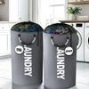 2-Pack Oxford Fabric Foldable Laundry Baskets, 25.1gal/30.38gal Clothes Storage Bins with Drawstring Closure and Ring Handles
