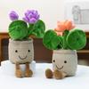 Simulation Creative Lotus Potted Plush Toy Fun Plant Lotus Ornament Living Room Decoration Doll Machine Doll