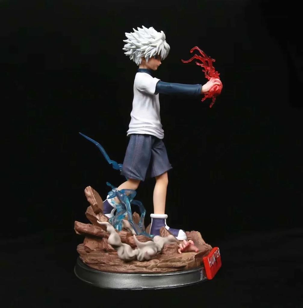 27Cm Hunter×Hunter Figure Killua Zoldyck Anime Figures Figurine Model Pvc Statue Doll Collection Desk Decoration Toys Kids Gifts