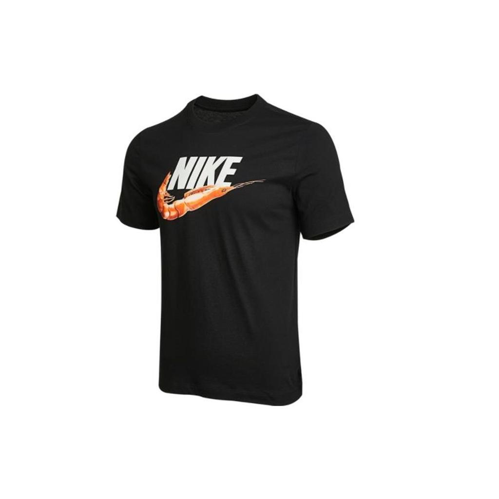 Nike Nsw Tee 1 Food Shrimp Logo Print Sports Short-Sleeve T-Shirt Men Tops Black DD1289-010