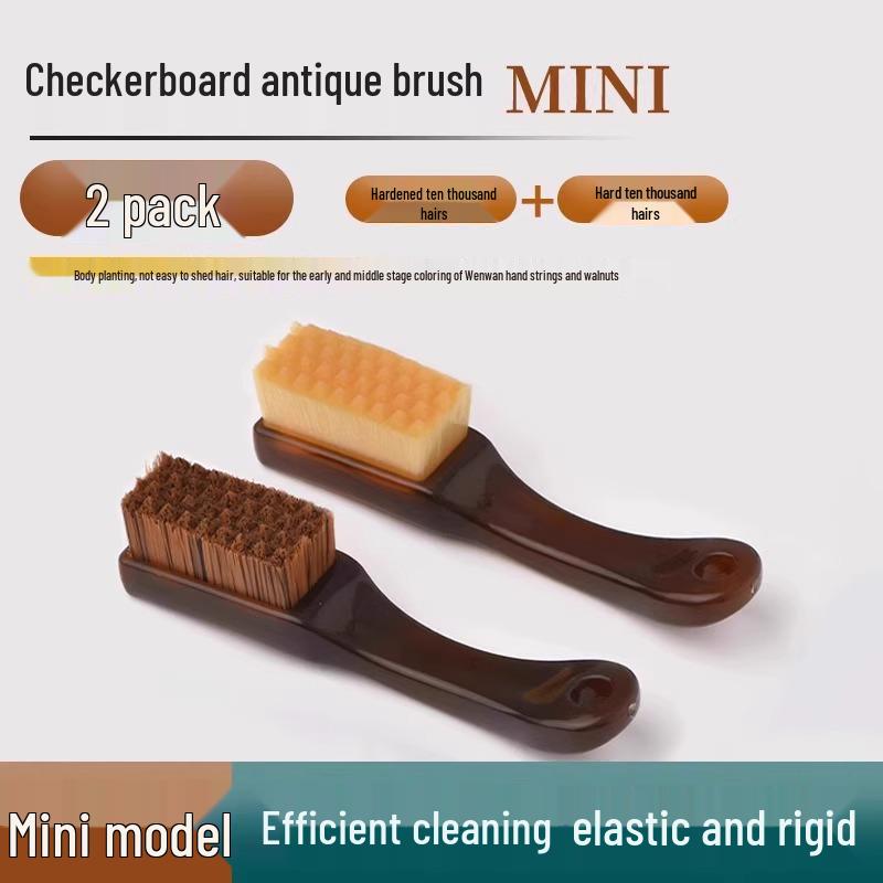 

Newcomer Special: Wenwan Mini Walnut Boar Bristle Brush for Two - Hard & Soft Options