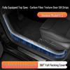 Tesla Model 3/Y Facelift Laser Carbon Fiber Door Sill Protectors