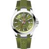 Combat Air Ladies Silicone Strap Green Dial Quartz 7758.1838 Women's Watch