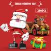 1455 Pcs City Christmas House House Building Blocks Friends Music Box Castle Train Santa Claus Tree Bricks Toys For Kids Gifts