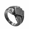 Punk Mens Ring Alloy Nordic Black Scandinavian Style Gathering Ring for Men Edgy Bold Fashion Accessory