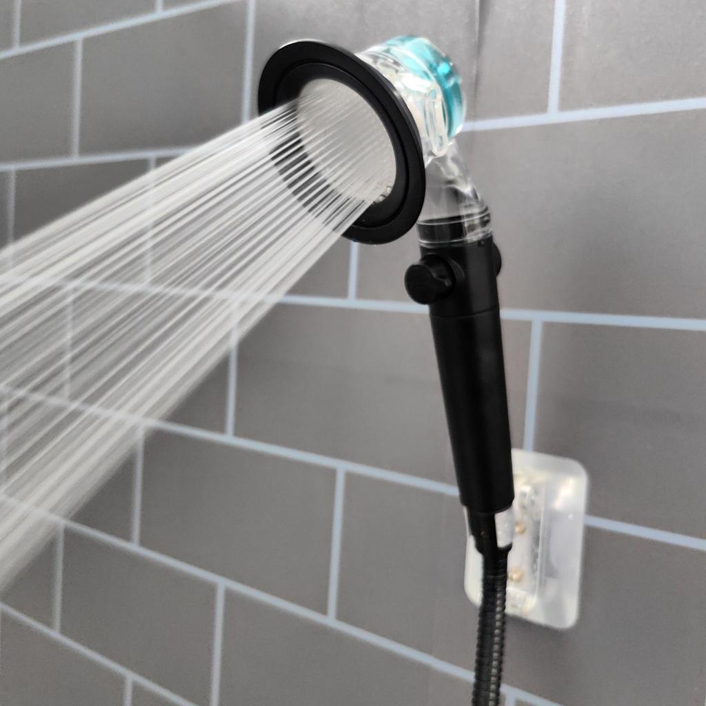 Luxus-Design 3 Modi Turbo-Ventilator Duschkopf Hochdruck Wassersparend Sprühkopf Verstellbar Duschkopf Filter Badezimmer Zubehör