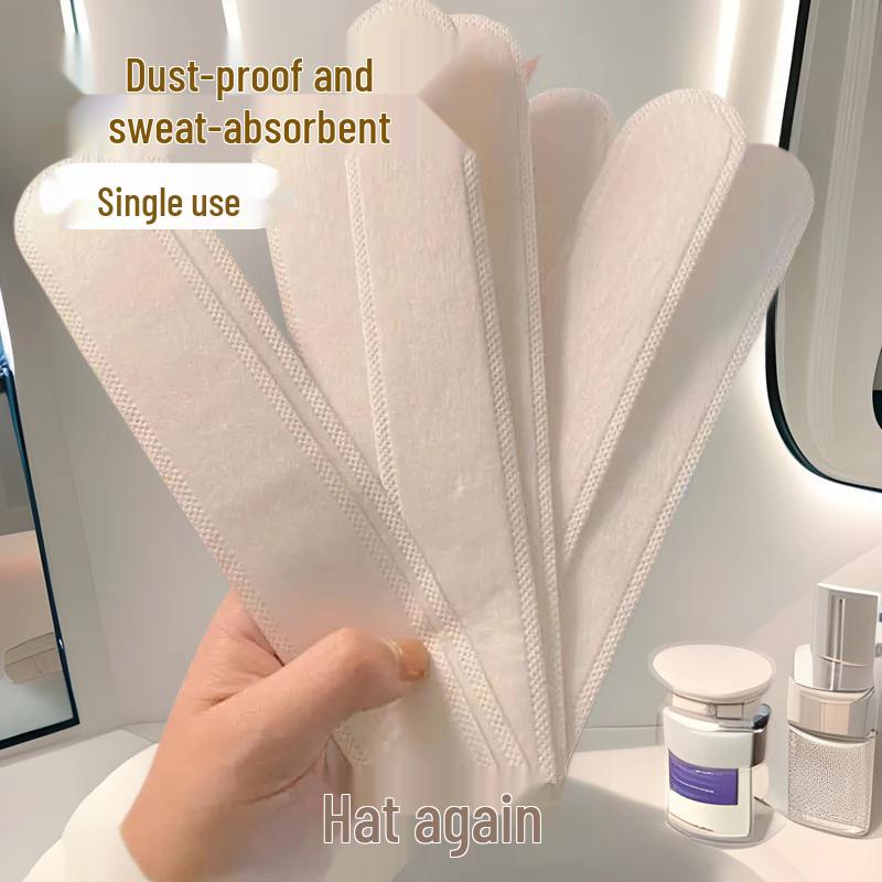 Disposable Sweat-Absorbing Hat Brim Stickers - Anti-Dirt, Shrinkable Sweatbands
