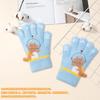 Kingsiely Baby Cute Dinosaur Perfect for Commuting To Outdoor Ages Gloves, Five-Finger Kids' Gloves, Design, Thick, Warm, Soft, School, Travel,