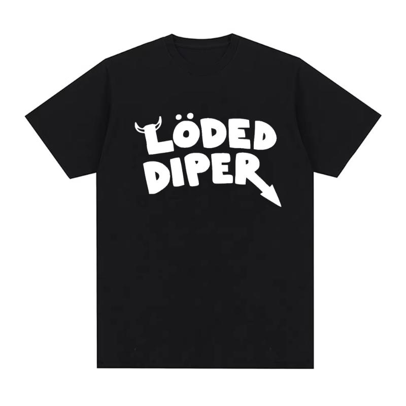 LODED DIPER DIARY OF A WIMP KID T Shirt Unisex Brand Tee Shirt Unisex Summer Cotton Short Sleeve Oversized T Shirts Harajuku Couples