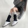 Sweet Y2k Gothic Knitted Foot Cover Thickened Stretchy Lolita Leg Warmers Warm Stocking for Women & Girls