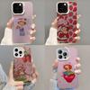 Girl Pink Strawberry S-Shortcake Phone Case  Phone Case For iPhone 14 16 15 11 12 13 Pro Max Mini Plus Shockproof Cover