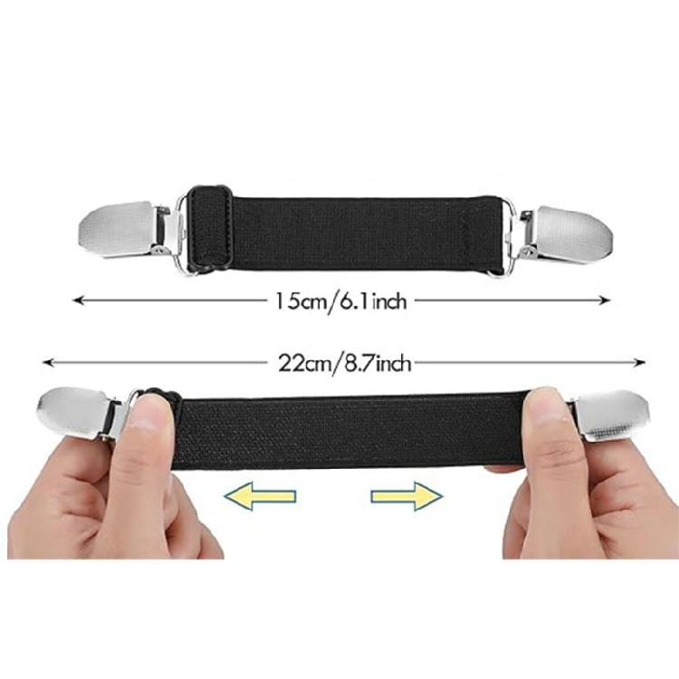 Metal Dress Clip Back Cincher Clip Fastener Belt For Women Various Outfit Adjustable Elastic Clip for Shawls Cardigans