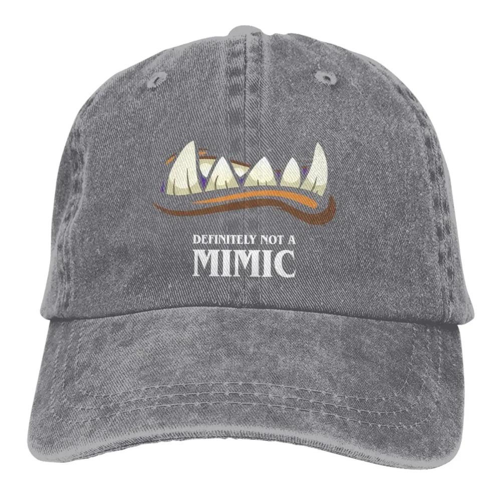 Definitely Not A Mimic Tabletop Baseball Caps Peaked Cap DND Game Sun Shade Hats for Men