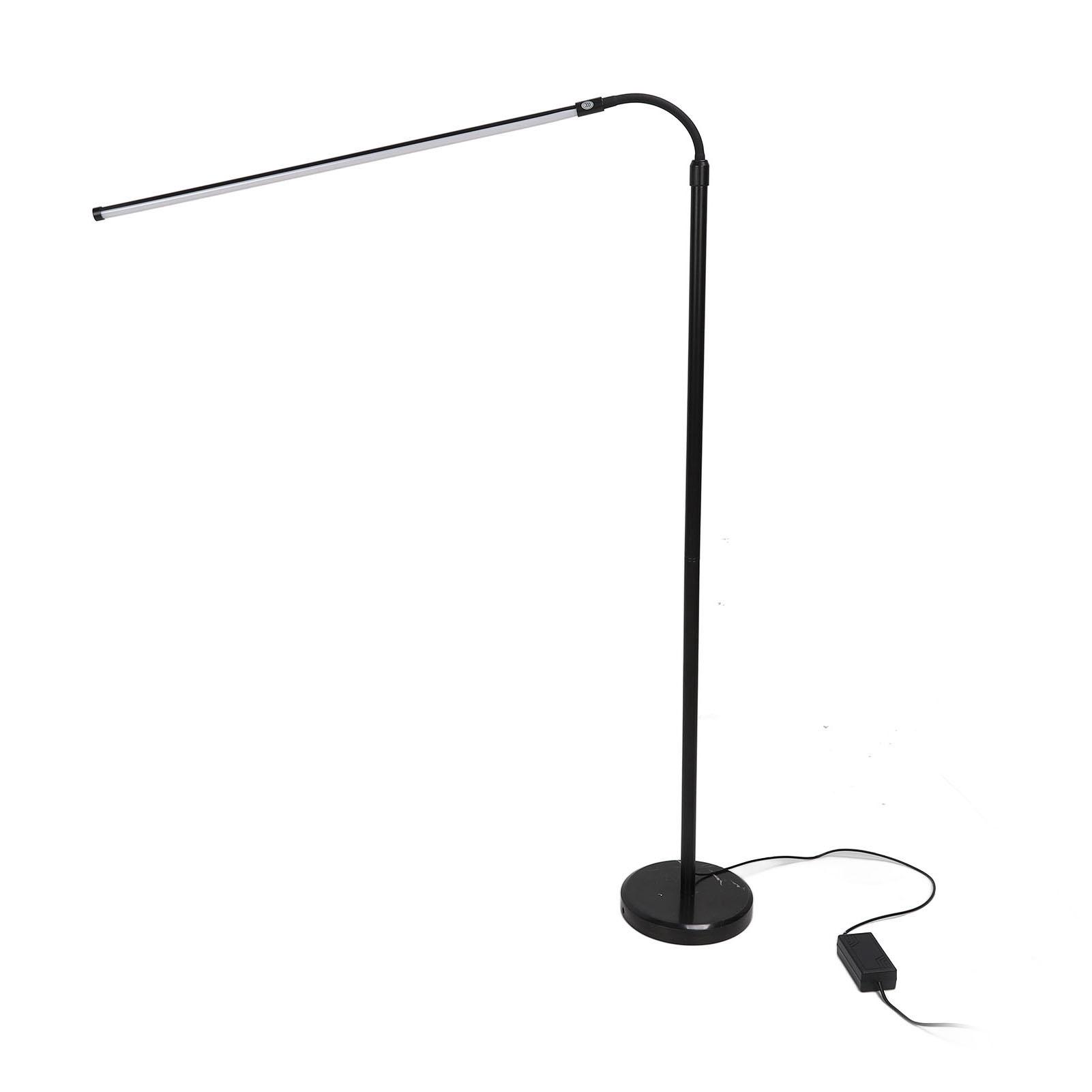 

Светодиодный напольный светильник 20 Вт, свободно стоящий, плавно регулируемый, 3300 К‑6500 К, пульт дистанционного управления, косметическая лампа для UK PLUG чёрный