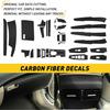 For 2008-2012 Honda Accord Carbon Fiber Style Decor Interior Kit Cover 11PC Trim