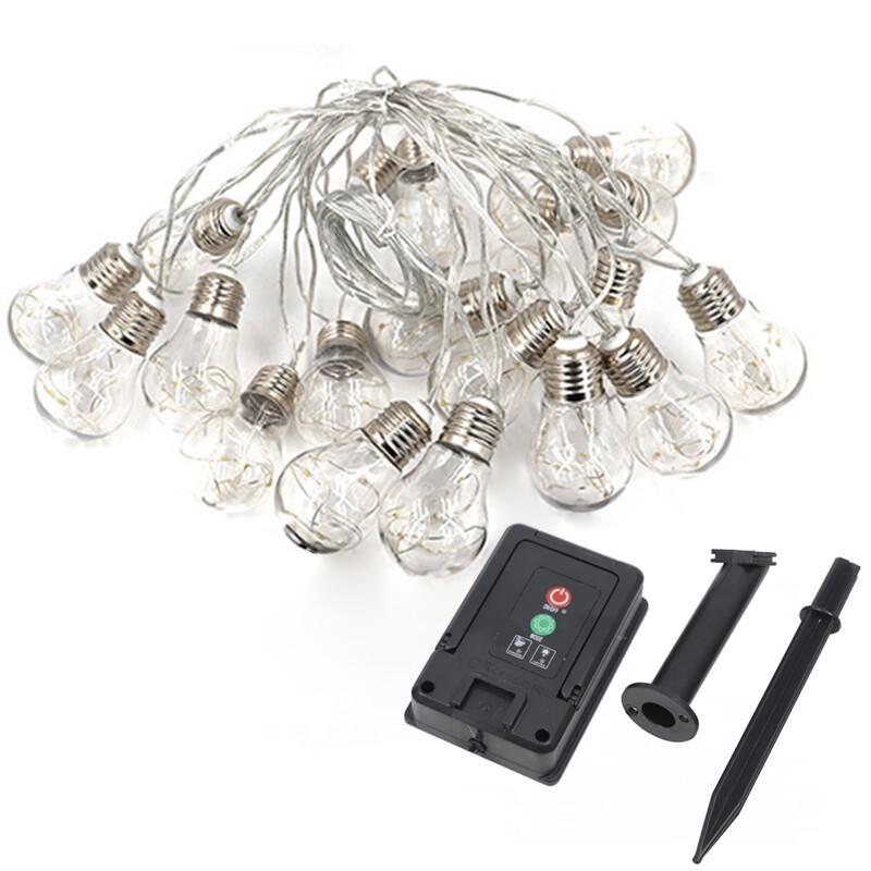 Solar Powered RGB String Lights with Remote Control