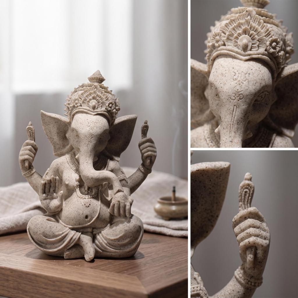 Hindu Deity Figurine Resin Statue Tabletop for Altar,