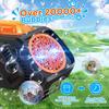 Electric Bubble Maker Portable with Handle for Party Favors Summer Christmas Black