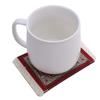 Persian Mini Woven Rug Mat Mousepad Retro Style Carpet Pattern Cup Laptop PC Mouse Pad Home Office Table Decor Craft