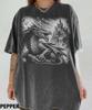 Vintage Dragon Castle 90s Graphic Shirt,Dark Art Dragon Gothic Shirt,Magic Creature Gift,Dark Dragon Fantasy Medieval Gift,Gothic Y2k Shirt
